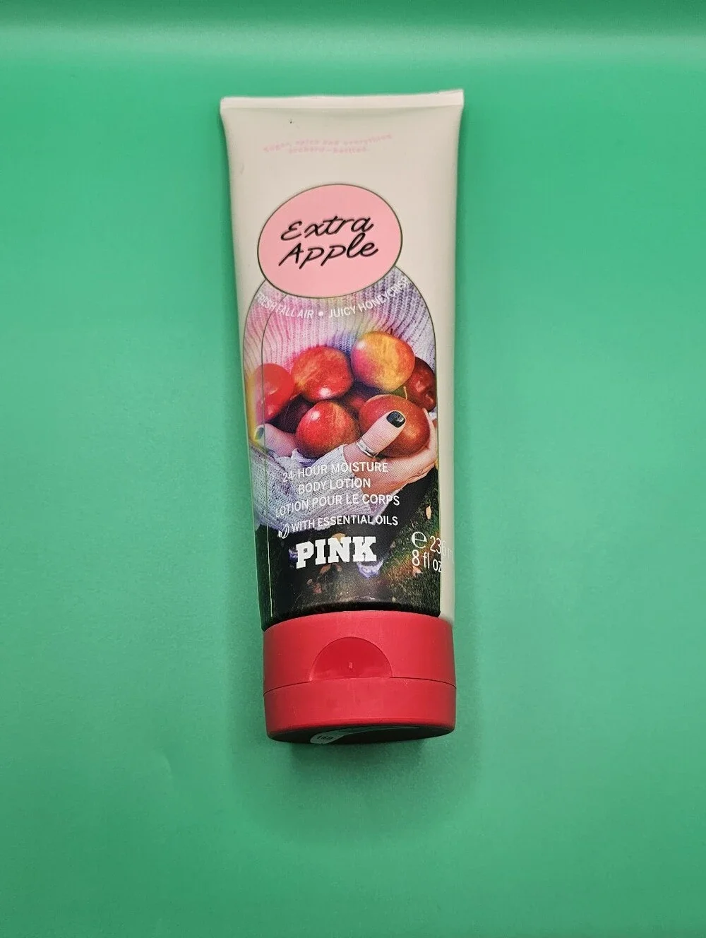 PINK Victoria's Secret Extra Apple Body Lotion - Pink, Red, White
